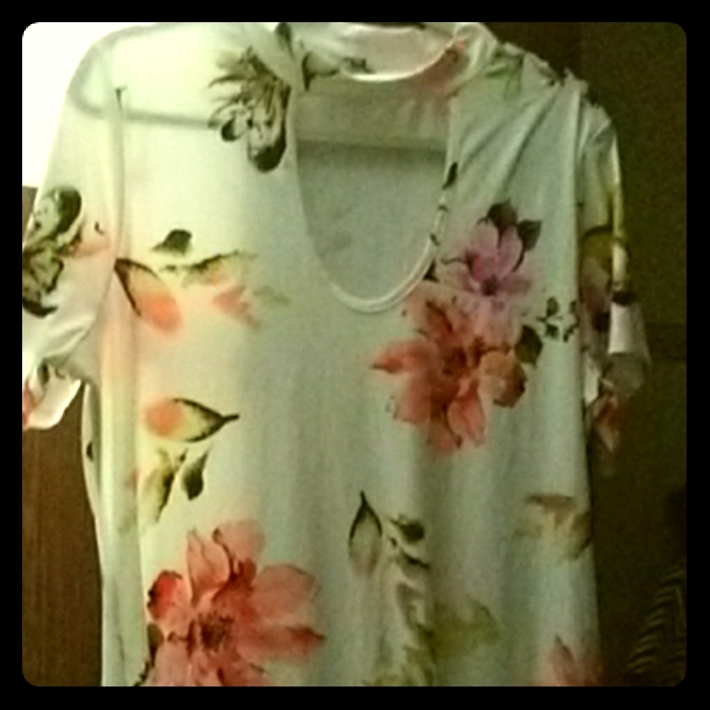 Plus size floral dress